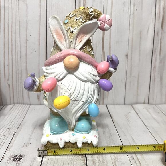Easter Holiday Lighted Gnome Tabletop Decor Battery Operated Easter Decor - Picture 9 of 9
